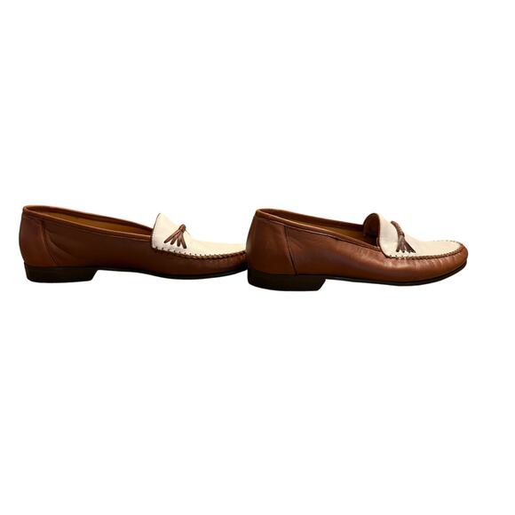 Giorgio’s of Palm Beach Genuine Lizard Loafers Men’s Size 8 Brown/White Leather - Picture 7 of 7